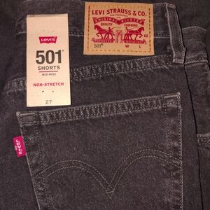 Levi's Women's Black Denim Shorts